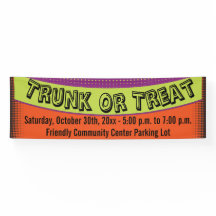 Trunk of Treat kleurrijke vun