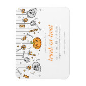 Trunk of Treat Modern Chic Halloween Party Magneet (Verticaal)