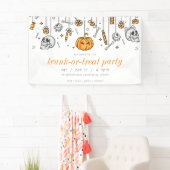 Trunk of Treat Modern Chic Halloween Party Spandoek (Insitu)