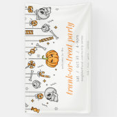 Trunk of Treat Modern Chic Halloween Party Spandoek (Verticaal)