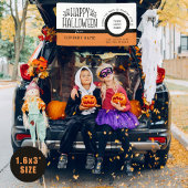 Trunk of Treat Modern Halloween Logo Business Spandoek