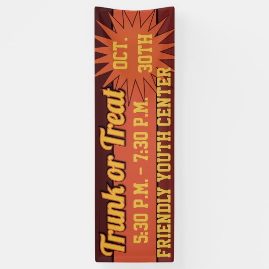 Trunk of Treat Starburst Spandoek (Verticaal)