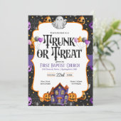 Trunk- of Treat-uitnodiging Kaart (Staand voorkant)