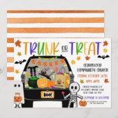 Trunk- of Treat-uitnodiging Kaart (Voorkant / Achterkant)