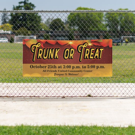 Trunk or Treat Community Church Fall Leaves Spandoek (Insitu)
