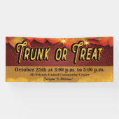 Trunk or Treat Community Church Fall Leaves Spandoek (Horizontaal)