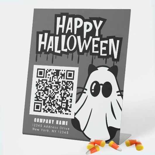 Trunk or Treat Cool Ghosts Business Bedankt Reclamebord Met Voetstuk