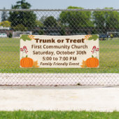 Trunk or Treat Fall Leaves Pumpkins Event Spandoek (Insitu)