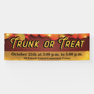 Trunk or Treat Gemeenschapsevent Spandoek