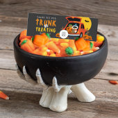 Trunk or Treat Halloween Ghoulish Guest Dank u Mini Visitekaartje