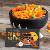 Trunk or Treat Halloween Ghoulish Pumpkin Visitekaartje
