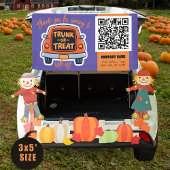 Trunk or Treat Halloween QR Business Spandoek