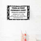 Trunk or Treat Halloween skelet handen banner (Insitu)