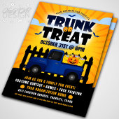 Trunk or Treat Halloween Truck Pumpkin Event Flyer
