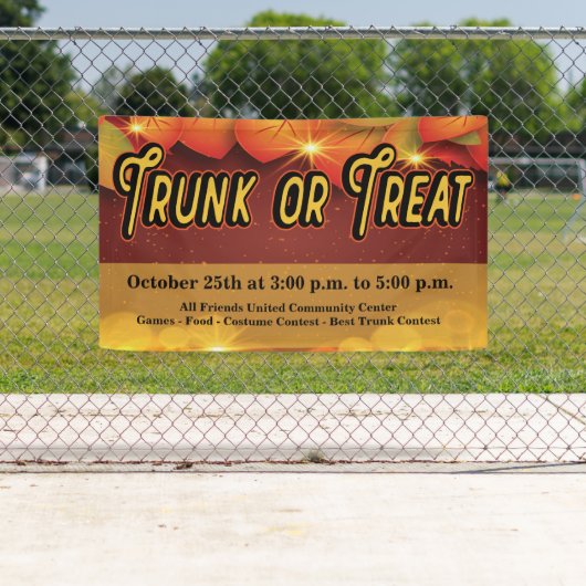 Trunk or Treat Herfst Autumn Harvest Leaves Spandoek (Insitu)