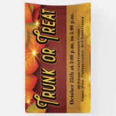 Trunk or Treat Herfst Autumn Harvest Leaves Spandoek (Verticaal)