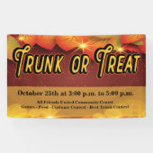 Trunk or Treat Herfst Autumn Harvest Leaves Spandoek (Horizontaal)