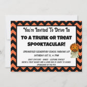 Trunk or Treat Kinder Halloween Party Sjabloon Kaart (Voorkant)