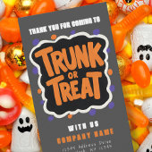 Trunk or Treat Modern Halloween Visitekaartjes