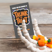 Trunk or Treat Modern Halloween Visitekaartjes