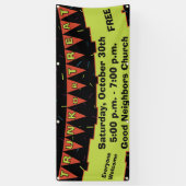 Trunk Or Treat Slinger Vlag Spandoek (Verticaal)