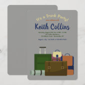 Trunk Party (mannelijke) uitnodiging (Voorkant / Achterkant)