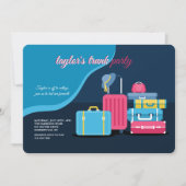 Trunk Party voor meisje Kaart (Voorkant)