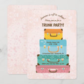 Trunk Party (Vrouw) Uitnodiging (Voorkant / Achterkant)