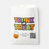 Trunk Treat QR Code Zakelijk Zakelijk Feestfeest Bedankzakje (Voorkant)