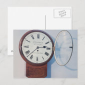 Trunk wijzerplaat klok, Londen, 1850 Briefkaart (Voorkant / Achterkant)