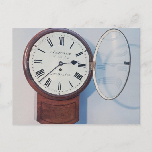 Trunk wijzerplaat klok, Londen, 1850 Briefkaart (Voorkant)