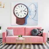 Trunk wijzerplaat klok, Londen, 1850 Canvas Afdruk (Insitu (Woonkamer))