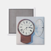 Trunk wijzerplaat klok, Londen, 1850 Magneet (Voorkant / Achterkant)