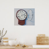 Trunk wijzerplaat klok, Londen, 1850 Poster (Keuken)