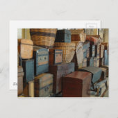 Trunks en Suticases World Traveler Briefkaart (Voorkant / Achterkant)