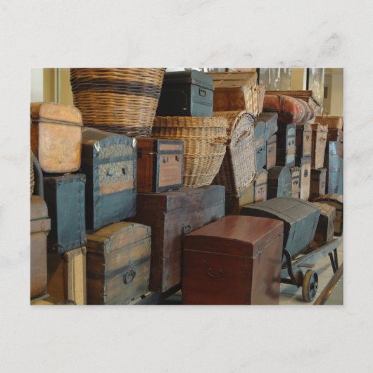 Trunks en Suticases World Traveler Briefkaart (Voorkant)