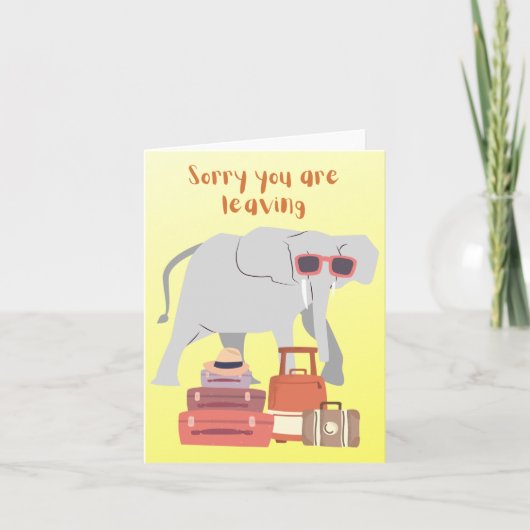 Trunks ingepakt en klaar om te gaan! kaart (Voorkant)