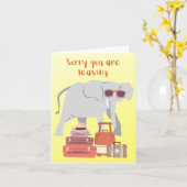 Trunks ingepakt en klaar om te gaan! kaart (Gele Bloem)