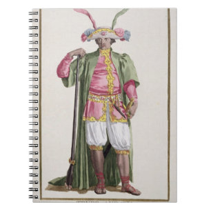 Truro-Audaty, koning van Dahomey uit 'Receuil des  Notitieboek