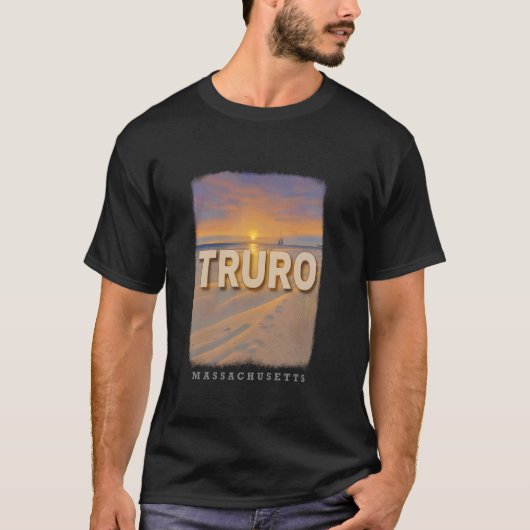 Truro Massachusetts MA Corn Hill Beach Sunset SD66 T-shirt (Voorkant)