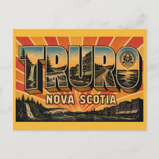 Truro Nova Scotia Hub van Nova Scotia Briefkaart (Voorkant)
