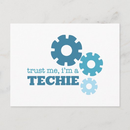 Trust A Techie Briefkaart (Voorkant)
