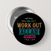 Trust Allah Ronde Button 7,6 Cm (Voorkant /achterkant)