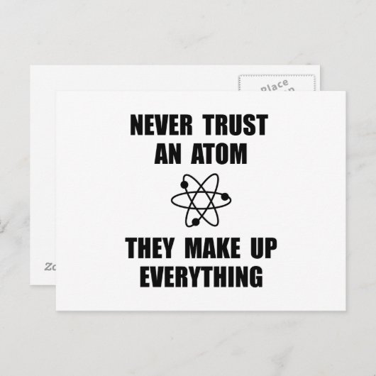 Trust Atom Briefkaart (Voorkant / Achterkant)