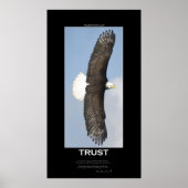 TRUST Bald Eagle Motivatie Poster (Voorkant)