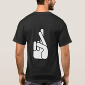 Trust Bartender Crossed Fingers MensT-shirt T-shirt (Achterkant)