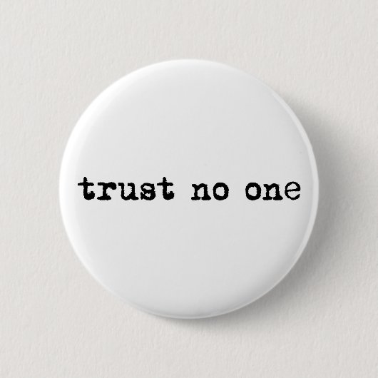 TRUST GEEN RONDE BUTTON 5,7 CM (Voorkant)