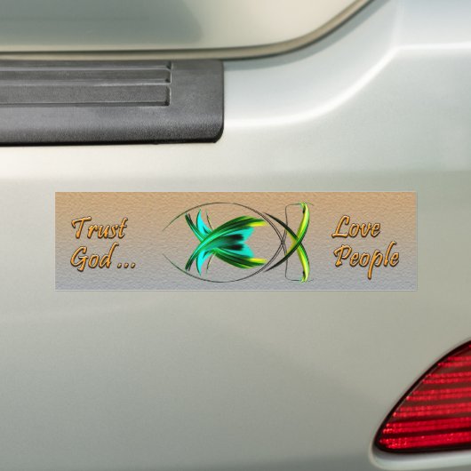 Trust God Bumpersticker (Op auto)
