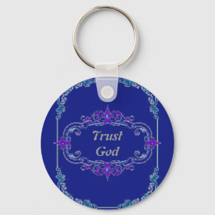 Trust God Floral Sleutelhanger