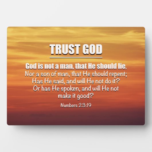 TRUST GOD FOTOPLAAT (voorkant)